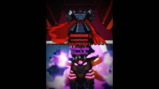 Shredder vs overlord edit vsedit tmnt ninjago [upl. by Yggam]