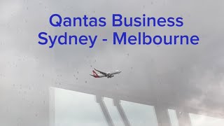 Qantas Business Class Sydney to Melbourne [upl. by Kirre]