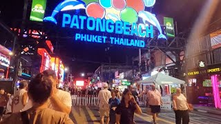 WORLD FAMOUS patong beach night life from PHUKET THAILAND [upl. by Aitsirk]