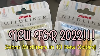 NEW COLORS FOR 2022 ZEBRA MILDLINERS [upl. by Anileva24]