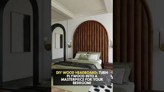 DIY Wood Headboard Turn Plywood into a Masterpiece for Your Bedroom headboard interiordesign [upl. by Ettelliw]