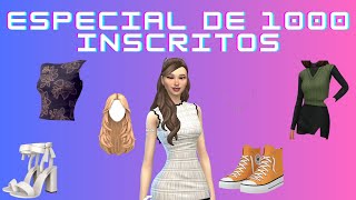 Pack de conteúdo personalizado the sims 4  Especial de 1000 inscritos [upl. by Eilujna]