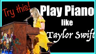 Play piano accompaniment like Taylor Swift using THIS easy method [upl. by Selle]