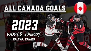 All Canada Goals  WJC 2023 [upl. by Dinse545]