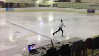 Patrick Costley Austrian Waltz Ice Dance Test [upl. by Eenyaj]