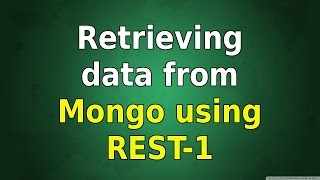 Retrieving feed data from MongoDb using JaxRs REST [upl. by Noir]