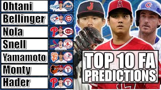 BALLCAP Sports Best Of 202324 Top 10 MLB Free Agents Predictions [upl. by Croteau]