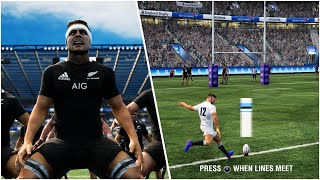 Rugby Challenge 4 Gameplay MY FIRST GAME England Vs New Zealand No Commentary  PS4 Pro [upl. by Gherlein]