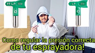 Que presión usar de tu esprayadora para pintar puertas gabinetes de cocina y paredes [upl. by Renato]