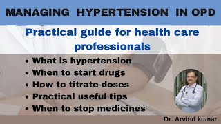 How to treat hypertension  practical tips for healthcare professionals [upl. by Roy]