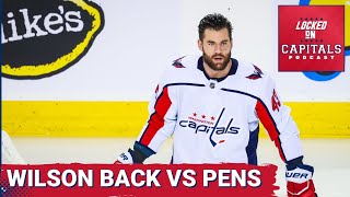 The Capitals will get Tom Wilson back for the game Thursday vs the Penguins Darcy Kuemper injured [upl. by Adelpho567]