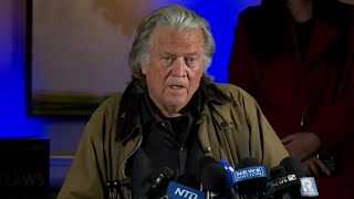 Steve Bannon full remarks after prison release in New York City Oct 29 2024 [upl. by Leonie]