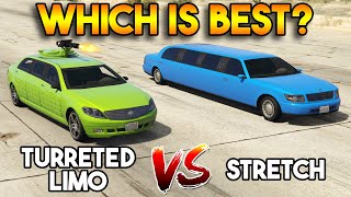 GTA 5 ONLINE  TURRETED LIMO VS STRETCH WHICH IS BEST [upl. by Berni]