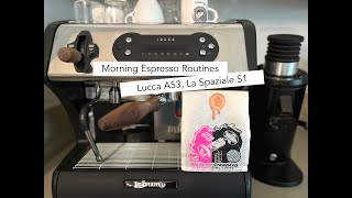 Morning Espresso Routines with Lucca A53 La Spaziale S1 ⏐ Brandywine Galactic Standard ⏐ DF64 [upl. by Deny]