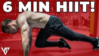 Simple 6 Minute HIIT Workout to BLAST Off Fat Calories  V SHRED [upl. by Aivekal]