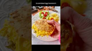 Easy Soft Scrambled Egg Sandwich breakfast brunch scrambledeggs eggs [upl. by Nyssa692]