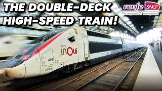 PARIS to BARCELONA on the FAMOUS TGV Duplex  First Class Review [upl. by Aipotu]