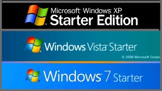 Windows Starter Edition Evolution [upl. by Jodi]