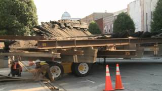 CSS Neuse Moved to Downtown Kinston 062312 [upl. by Annil11]