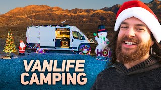 Vanlife Camping in Desert ALONE For Christmas [upl. by Braswell884]