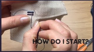 Starting and Finishing your Cross Stitch [upl. by Lalittah]