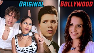 Waleska amp Efra react to Songs Bollywood copied amp The Originals [upl. by Aliwt]