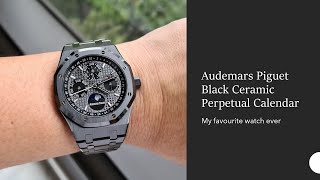 AP Royal Oak Black Ceramic Perpetual Review  My favorite watch ever [upl. by Lesiram]