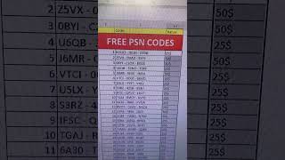 10 free psn codes psn freepsncodes [upl. by Alby45]