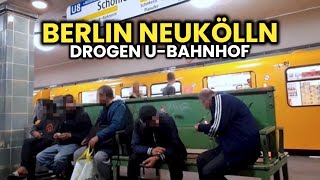 Der gefährlichste UBahnhof in Neukölln 😱🔥 Berlin versinkt in Kriminalität [upl. by Ahsitaf933]