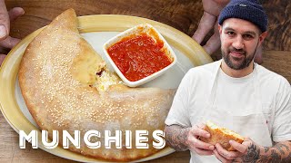 Making Calzones with Frank Pinello from the Pizza Show [upl. by Koslo]