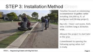 How Its Done  Regrassing Greens With BigRoll Sod [upl. by Aihcropal]