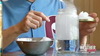 Make a Cloud in a Jar Weather Education Week Experiment  NBC10 Philadelphia [upl. by Aisereht4]