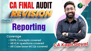 Lec 1 CA Final Audit Report SA 700 SA 701SA 705 SA 706SA 720 complete revision by CA Kapil Goyal [upl. by Hodosh315]