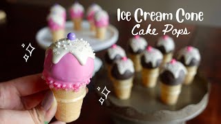 Ice Cream CAKE POP Tutorial [upl. by Awahsoj]