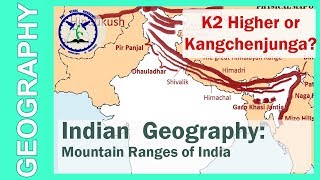 Indian Geography  Mountain Ranges of India  SSC CGL  By TVA [upl. by Ennaeel75]