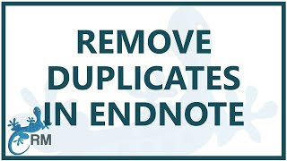 Systematic reviews how to remove duplicates using EndNote [upl. by Shaughn]