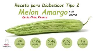 Receta para diabeticos Melon Amargo [upl. by Garmaise688]