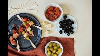 Recette de Tapas Méditerranéennes sur sa tapenade d’olive noire [upl. by Barty]