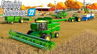 Grass Cutting amp Forestry with John Deere In Fs22  Farming simulator 22 [upl. by Marna]