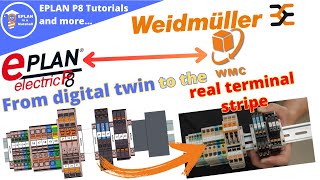 EPLAN interface to Weidmüller configurator WMC from digital twin to the real terminal strip [upl. by Bej]