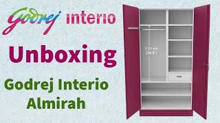 Godrej Interio Almirah Unboxing Best Almirah For Home [upl. by Ahsikram]