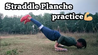 How to learn Straddle Planche  straddleplanche calisthenicsworkout 💪🙂 [upl. by Ayitahs462]