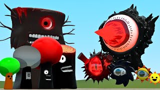 All Phases Of MrTree Sprunki Vs All Phases Of MrSun Sprunki In Garrys Mod [upl. by Atiuqa]