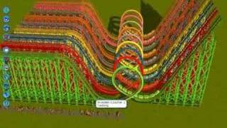 rainbow coaster rct3 [upl. by Ivy]