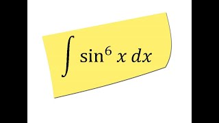 Integral of sin6x [upl. by Ehsiom81]