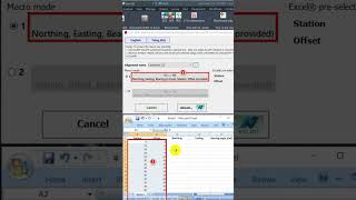 Civil 3D Station Offset Northing Easting to Excel Civil3D Station autocad Excel Offset NE XY [upl. by Nytsrik]