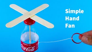 How To Make a Plastic Bottle Hand Fan [upl. by Paddie]