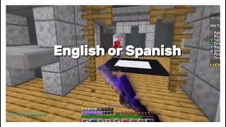 English or Spanish trong Bedwars [upl. by Lokim]