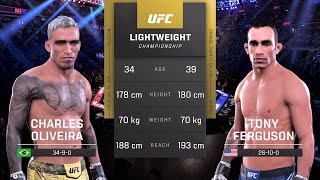 Charles Oliveira vs Tony Ferguson Full Fight  UFC 5 Fight Night [upl. by Chema]