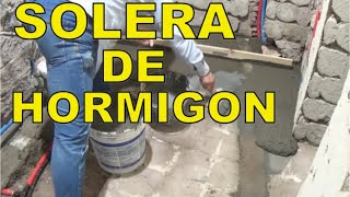 Solera de hormigón Como hacer un contrapiso [upl. by Eitsyrhc]